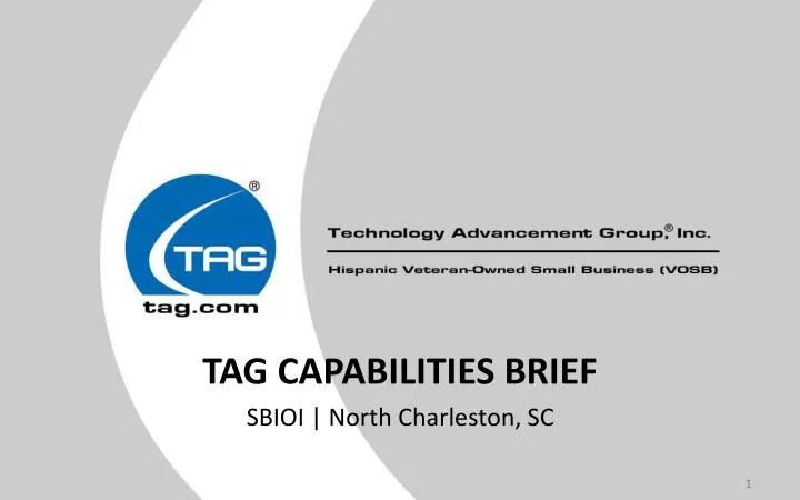 tag capabilities brief