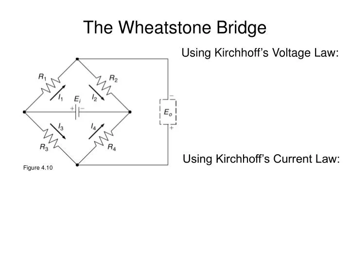 the wheatstone bridge