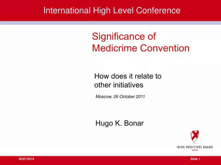international high level conference
