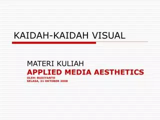 kaidah kaidah visual