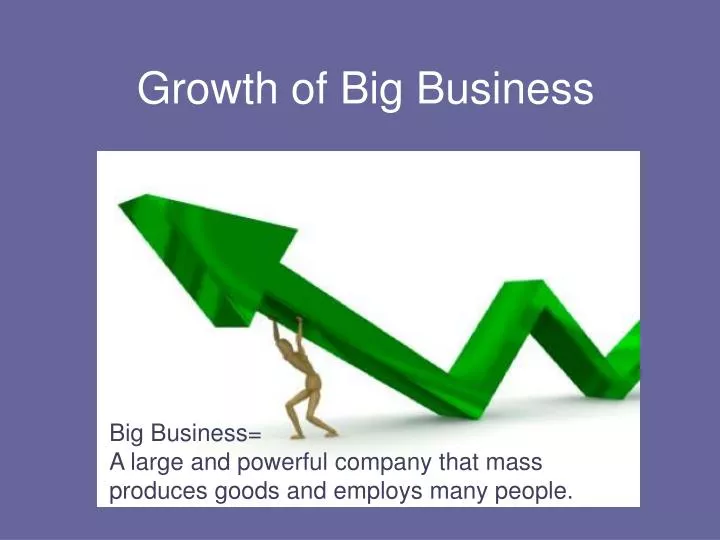 growth of big business