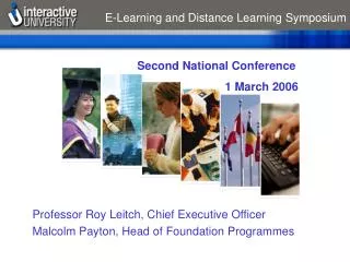 E-Learning and Distance Learning Symposium