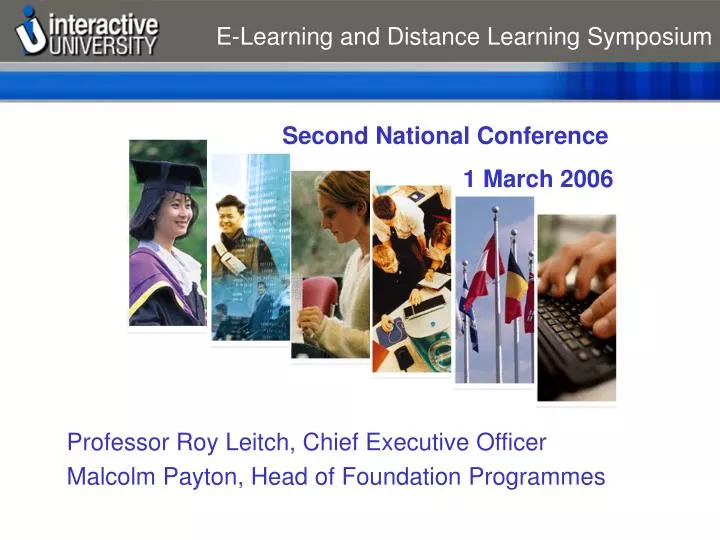 e learning and distance learning symposium