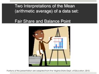 two interpretations of the mean arithmetic average of a data set fair share and balance point