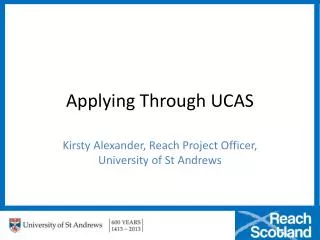 Applying Through UCAS