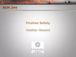 Fireline Safety
