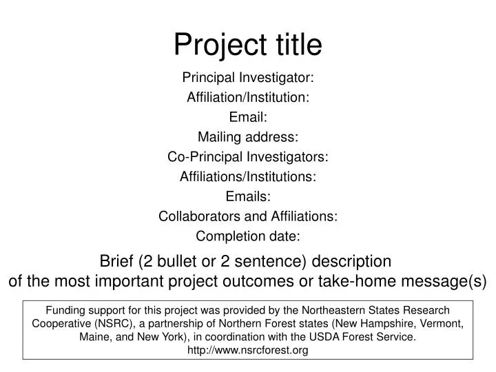 project title