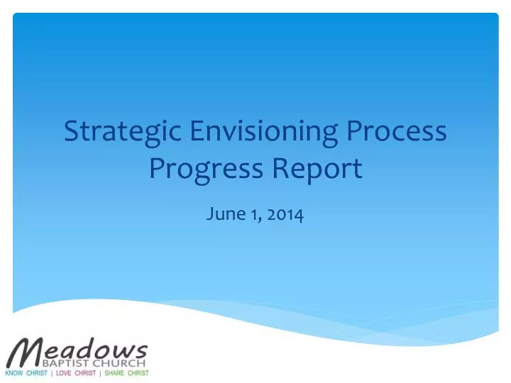 strategic envisioning process progress report