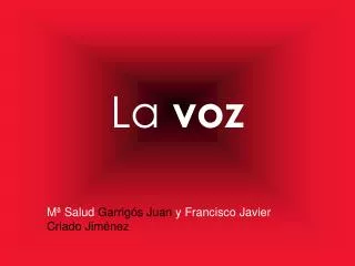 la voz