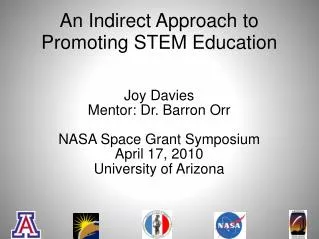 An Indirect Approach to Promoting STEM Education