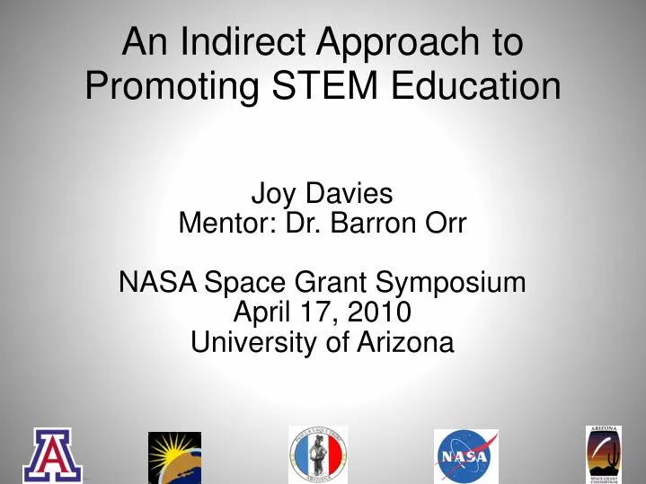 an indirect approach to promoting stem education