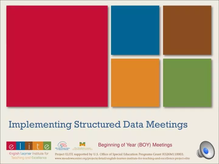 implementing structured data meetings