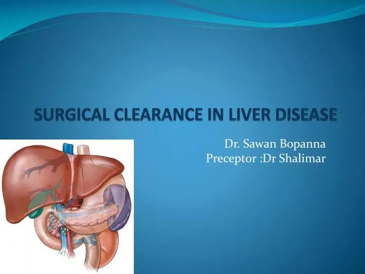 surgical clearance in liver disease