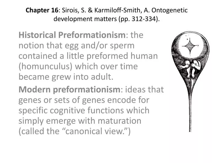 chapter 16 sirois s karmiloff smith a ontogenetic development matters pp 312 334
