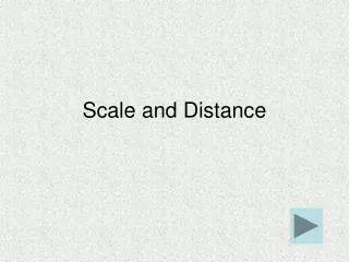 scale and distance
