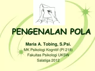 pengenalan pola