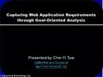 Capturing Web Application Requirements through Goal-Oriented Analysis - slide 1