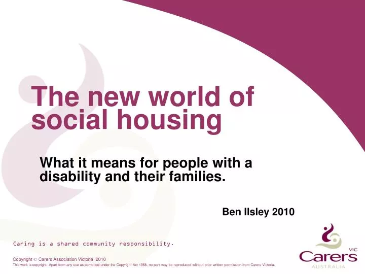 the new world of social housing
