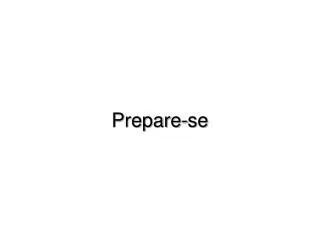 Prepare-se