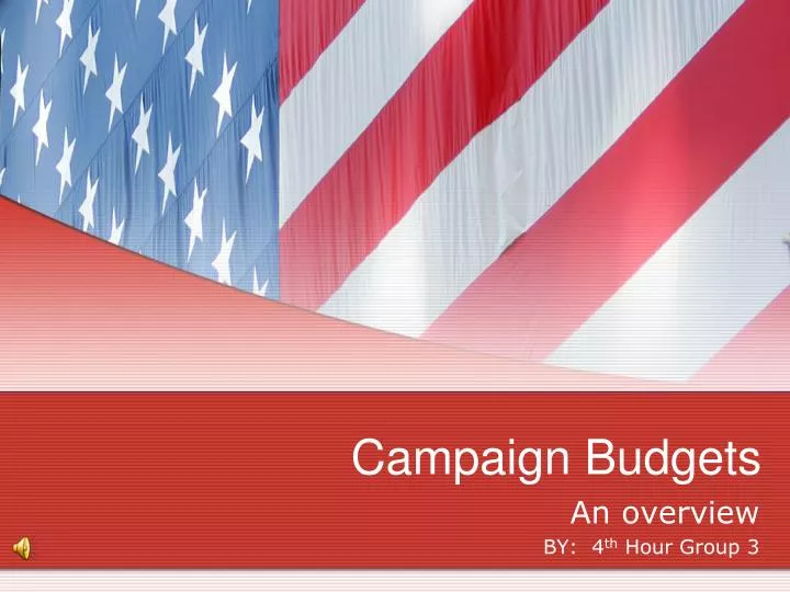 campaign budgets
