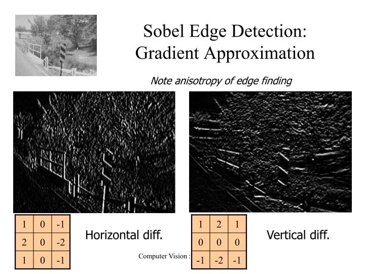 sobel edge detection gradient approximation