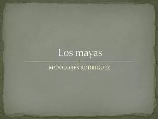 los mayas