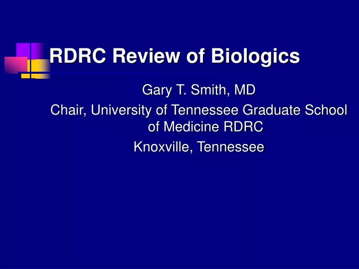 rdrc review of biologics