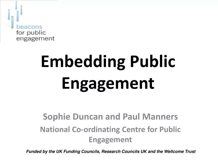 embedding public engagement