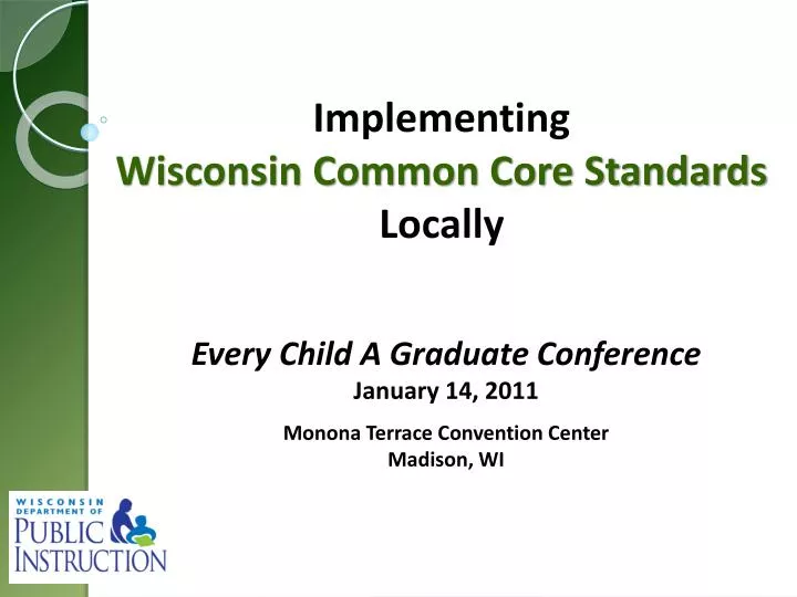 every child a graduate conference january 14 2011 monona terrace convention center madison wi