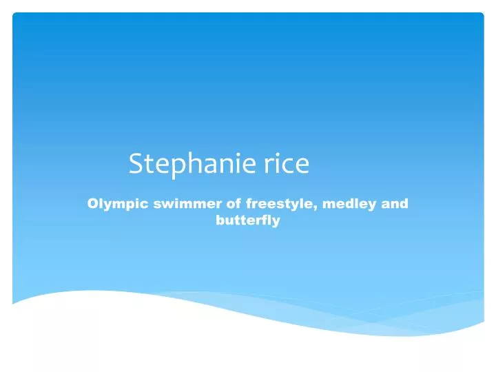 stephanie rice