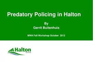 Predatory Policing in Halton