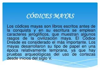 c dices mayas