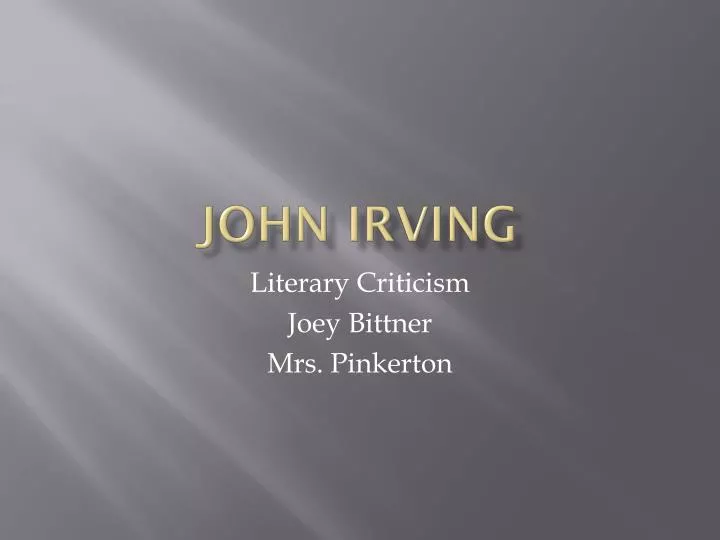 john irving