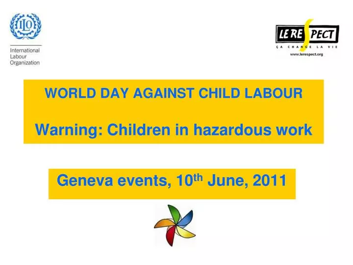 world day against child labour warning children in hazardous work