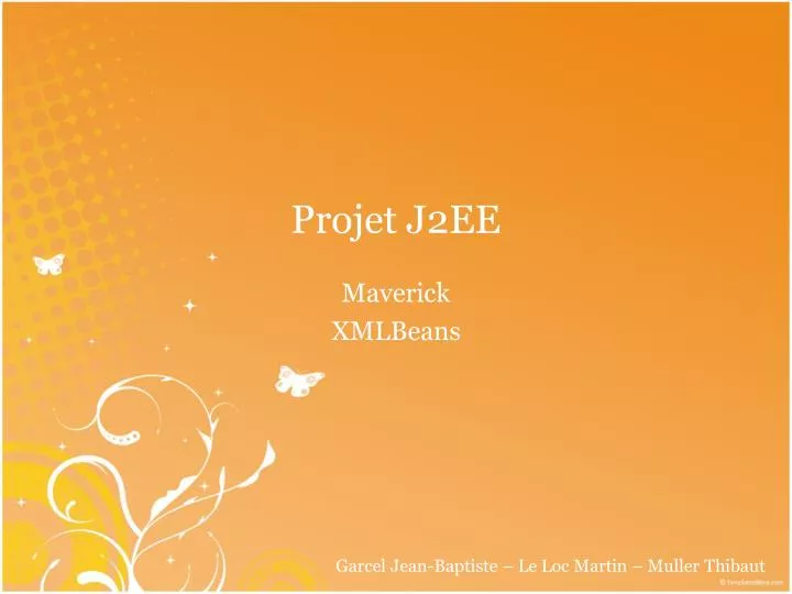 projet j2ee
