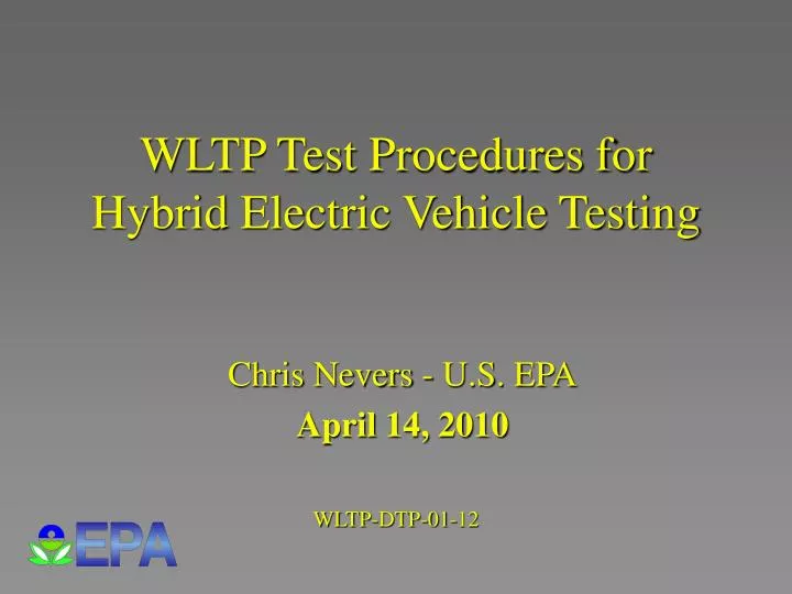 wltp test procedures for hybrid electric vehicle testing