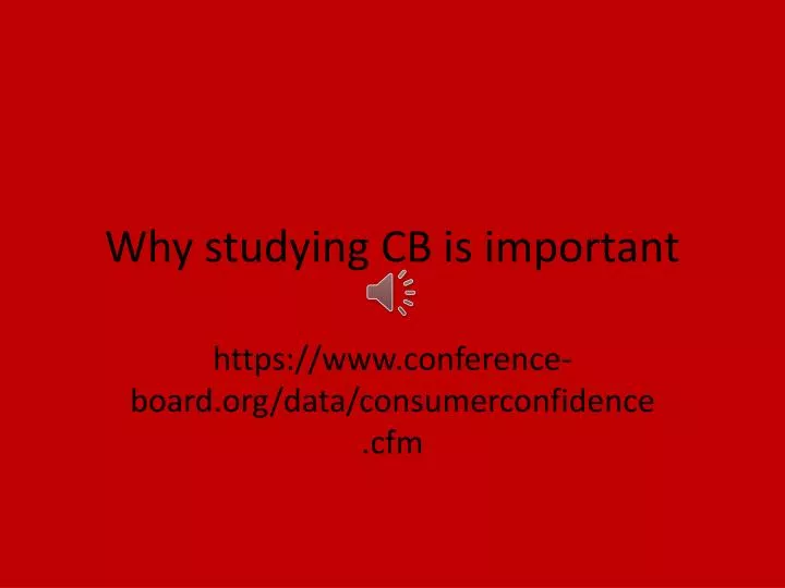 why studying cb is important