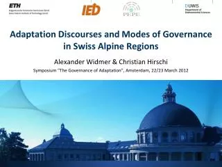 Adaptation Discourses and Modes of Governance in Swiss Alpine Regions