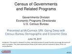 Exploring the U.S. Census of Governments: Data Insights and Implications - slide 1