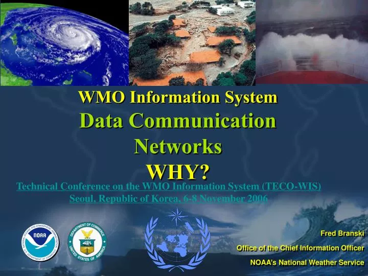 wmo information system data communication networks why