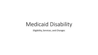 Medicaid Disability