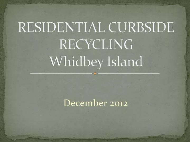 residential curbside recycling whidbey island