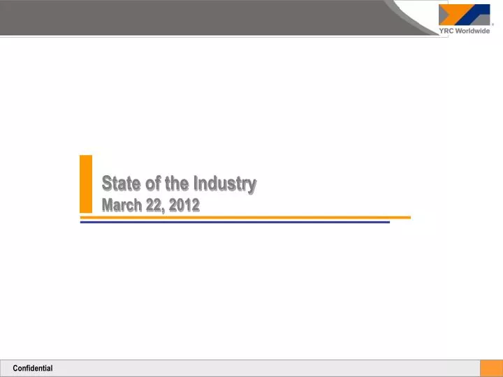 state of the industry march 22 2012