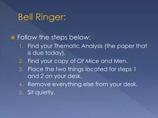 Bell Ringer: