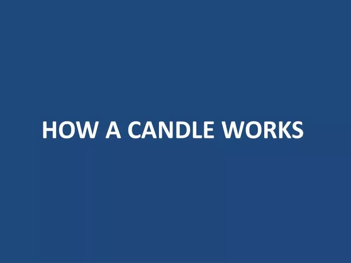 how a candle works