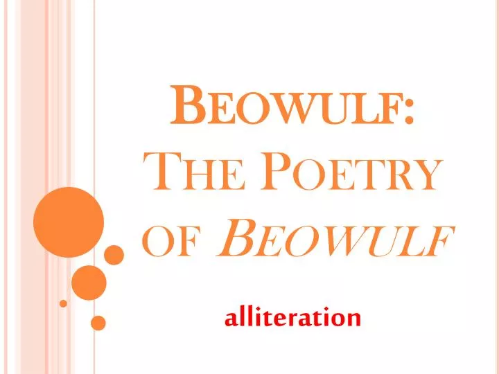 beowulf the poetry of beowulf