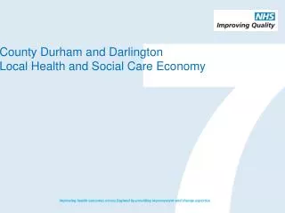 County Durham and Darlington Local Health and Social Care Economy