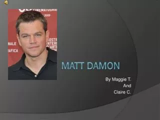 Matt Damon