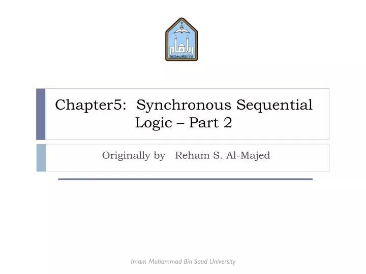 chapter5 synchronous sequential logic part 2
