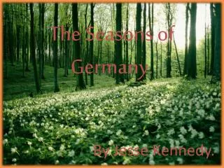 The Seasons of Germany.